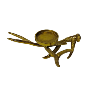 Handmade Aluminum <b>Candle</b> Holder Set Decorative Taper Holders for Dining Table Vintage Decorative Hurricane <b>pillar</b> <b>candle</b> Stand - Product Image 3