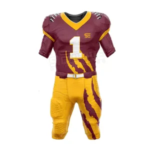 Uniforme de fútbol americano al por mayor de alta calidad Uniforme de fútbol americano de precio barato de fabricante alto - Product Image 1