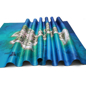 Warzone Studio 6x4 pies Alfombrilla de ratón de doble cara Alfombrilla de batalla de goma Meadows + Zolotograd - Product Image 1