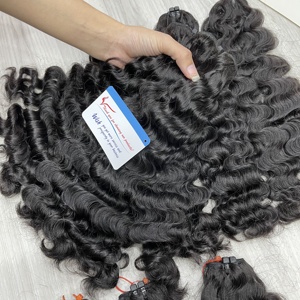 GRANDE VENTE 2025 Raw Vietnamien Extension de Cheveux Humains Naturel Droite et Ondulé Naturel Noir Couleur Trame Cheveux - Product Image 4
