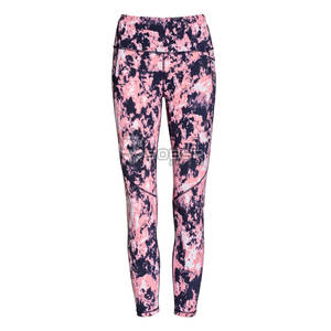 Mallas de gimnasio para mujer de cintura media, tela de punto ajustada de compresión informal, realce, ligero, transpirable, características bajas hechas en fábrica - Product Image 1