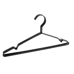 Colgador de ropa de alambre de Metal de hierro de diseño único, acabado negro para el hogar, dormitorio, Almirah, perchas decorativas para ropa - Product Image 5