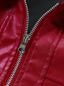 Chaqueta de motorista de invierno para hombre, chaqueta informal de cuero PU con cierre de cremallera, abrigos de otoño, talla europea para montar en motocicleta, chaquetas de cuero - Product Image 3