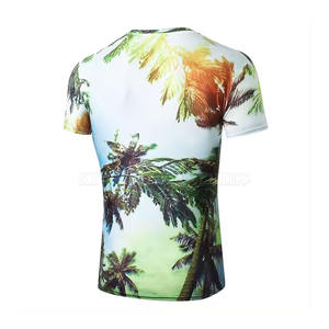 Venta al por mayor fabricante poliéster camiseta sublimación personalización hombres sublimados estampados manga corta Camiseta atlética hombres camisas - Product Image 2