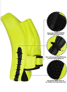 Curved <b>Focus</b> Mitts and <b>Pads</b> for Training in Karate MMA Kickboxing Martial Arts for Boxing Enthusiasts - Product Image 2