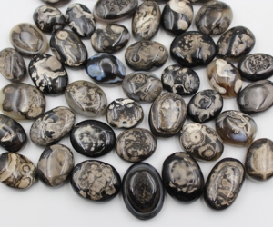 Agate naturelle imprimée en gros, forme ovale, pour la méditation et la fabrication de bijoux, agate naturelle de qualité supérieure - Product Image 2