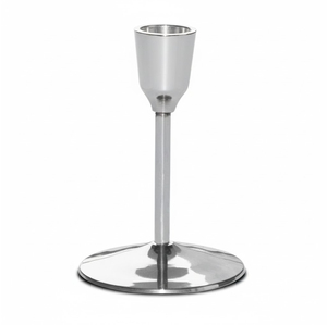 Set Of 3 <b>Silver</b> Metal Taper Candle Holders Modern Elegant <b>Candlestick</b> Holders For Home Decor And Wedding Dining Table Use - Product Image 2