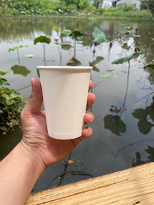 Vaso de Papel de Pared Simple Reciclable GREEN NEST para Bebidas Calientes/Frías, Vaso Desechable Sostenible con Impresión de Logotipo Personalizado - Product Image 3