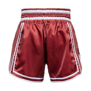 Meilleurs modèles Shorts de Muay Thai pour hommes meilleur tissu anti-rides logo personnalisé vêtements de sport Shorts de Muay Thai de haute qualité à des prix abordables - Product Image 6