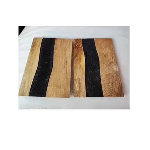 Acácia madeira & Resina Tábua De Corte Queijo Carne Vegetal Cozinha Chopping Boards fabricação por atacado da Índia