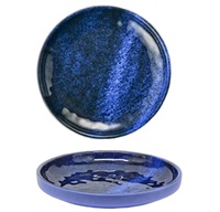 Plat rond en mélamine 21833 Premium de 7 pouces avec déco colorée-écologique sans BPA