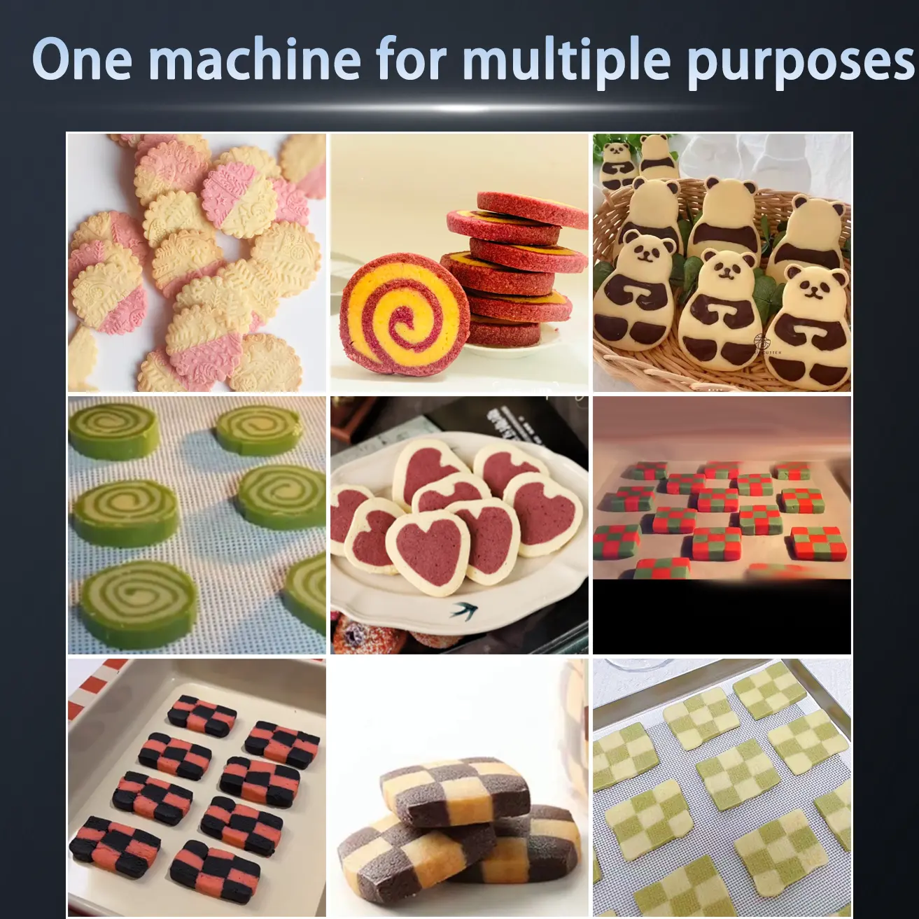 Автоматическая мозаичная бисквитная двухцветная машина для производства печенья, продажа