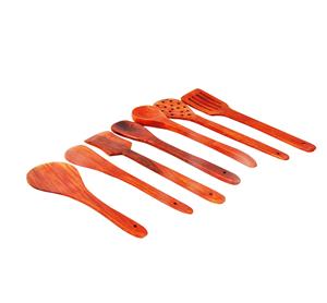 Juego de utensilios de cocina ecológicos de 9 piezas de madera de mango de Acacia natural, aptos para lavavajillas, hechos a mano en la India - Product Image 6
