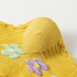 Chaussettes en coton tricoté avec broderie florale 3D, matière douce et chaude, logo personnalisé, pour femmes, boutique, usage quotidien automne-hiver - Product Image 5