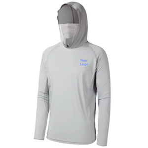 Sudadera con capucha de pesca de camuflaje con manga larga tela de secado rápido malla de enfriamiento transpirable y protección UV para actividades al aire libre - Product Image 6