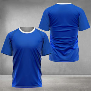 Coupe sèche sublimée fabriquée en usine Concevez votre propre T-shirt Prix de gros Conceptions personnalisées T-shirts respirants à manches courtes - Product Image 2