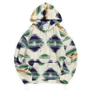 Sudadera gruesa y pesada en blanco con hombros caídos para hombre, sudadera térmica con logotipo personalizado, Sudadera con capucha de peso pesado French Terry - Product Image 1