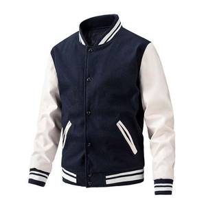 Customizable Oversize Varsity Baseball Letterman <b>Jacket</b> Winter Streetwear Canvas Fabric College Baseball <b>Jacket</b> For <b>Men</b> - Product Image 3