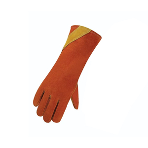 Guantes de Soldadura de Cuero Resistentes al Calor, Guantes de Seguridad con Doble Refuerzo Azul Personalizados - Product Image 2