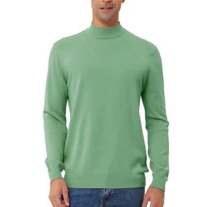 100%Cotton Latest Designs Round Neck Sweaters <b>Long</b> Sleeve <b>Men's</b> Breathable Sweater <b>For</b> Winter Use Knitted Solid Color Sportswear - Product Image 3