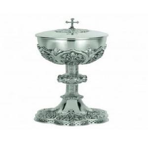 Cáliz de vino clásico para decoración del hogar, producto de Iglesia, redondo, Color dorado y plateado, gótico martillado, suministros de artículos - Product Image 3