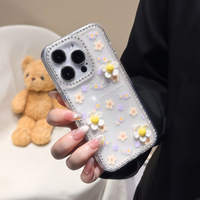 Coque intégrale antichoc et étanche en TPU avec protection d'écran, motif personnage de dessin animé diamant, pour iPhone 14/13/12 Pro Max/11/XS/XR/7/8