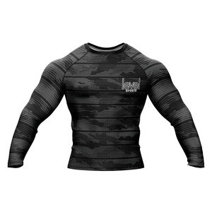 Vêtements de sport MMA Rash Guard pour hommes adultes UPF50 + à séchage rapide respirant avec logo personnalisé sur mesure - Product Image 1
