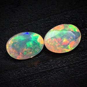 <b>Gem</b> Grade Opal Faceted cut <b>Stone</b>, Ethiopian Opal cut <b>Stone</b>, Multi <b>Fire</b> Opal Gemstone Loose <b>Fire</b> Opal Gemstone For Jewelry - Product Image 1