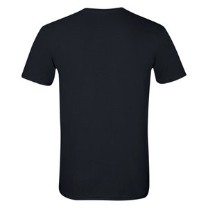 Camiseta básica negra lisa de estilo personalizado de color negro con etiqueta privada CAMISETA UNISEX para hombres - Product Image 1