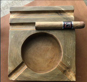 Cendrier en bois et métal de qualité supérieure avec couvercle Support pour attrape-cendres durable facile à nettoyer Cendriers frais d'Inde - Product Image 5