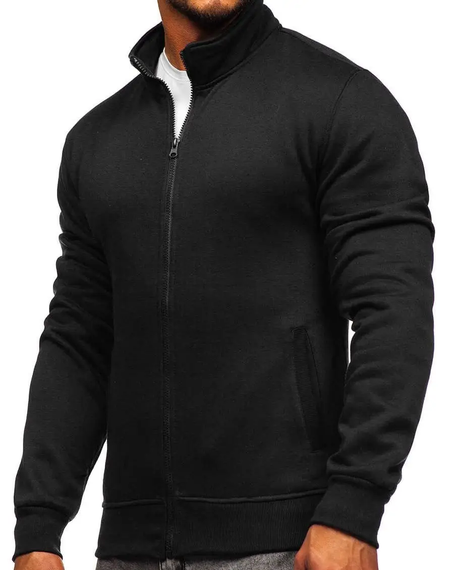 High Quality Manufacturer Unisex Men Women Blank 100% Cotton For Logo Custom Hoodie Puff Print Full Zip Up Crewneck Sweatshirt