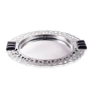 Plateau de service moderne personnalisable en acier inoxydable, technique en métal artisanale pour la fête de mariage-prix de gros, service de biscuits - Product Image 1