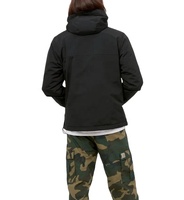Chaqueta Anorak con Capucha, Impermeable, Transpirable, para Invierno, Talla Grande, Cortavientos, Cálida, de Poliéster, Secado Rápido, Ecológica, Unisex