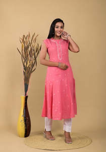 Style traditionnel indien pakistanais à la mode Salwar Kameez prêt à l'emploi dames costumes en coton entièrement cousus robes de femme élégantes - Product Image 4