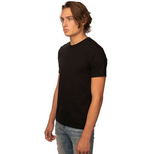 T-shirt 100% coton de haute qualité pour hommes, marque personnalisée avec étiquette avant de logo gratuit, design vierge de grande taille - Product Image 1