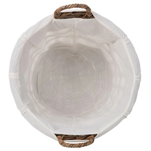 Panier de rangement et de lavage en rotin avec poignées, paniers de rangement faits à la main en rotin naturel, multifonctionnels et modernes, fabriqués au Vietnam - Product Image 1