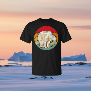 Camiseta Retro Vintage con Diseño de Oso Polar, Unisex, Talla Mediana para Adultos, Diseño Gráfico, Ropa para Amantes de la Naturaleza y los Animales - Product Image 3