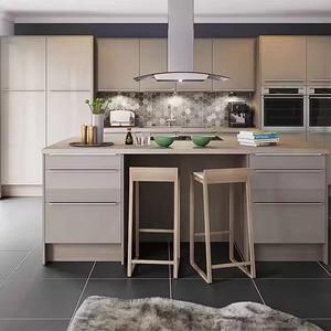 Puerta de armario agitador de madera maciza de estilo europeo americano para apariencia moderna de cocina - Product Image 6