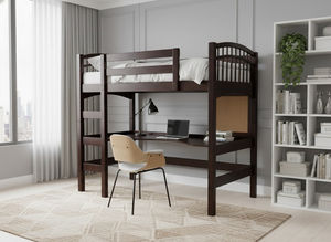 Lit mezzanine avec bureau, Vietnam, lit mezzanine complet pour dortoir - Product Image 2