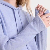 Pull en cachemire classique confortable et décontracté pour femme, en laine mérinos, avec capuche, vente en gros