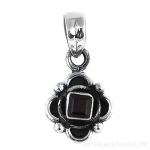 Pendentifs et breloques en argent 925, collier avec pendentif en grenat pour femmes, bijoux cadeau - Product Image 1