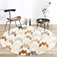 Tapis en cuir de vachette authentique, fait main, écologique, adapté aux animaux domestiques, qualité durable pour salon de luxe, chambre moderne