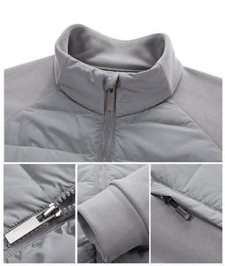 Veste d'hiver à col montant pour homme, design personnalisé OEM, légère, en duvet de canard, veste matelassée pour homme, livraison DDP - Product Image 6