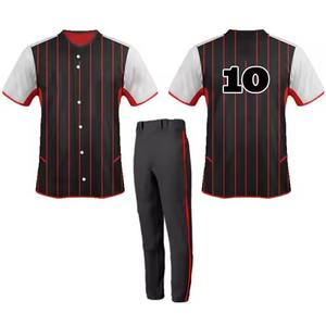 Nouveaux ensembles de maillots de baseball et de softball pour jeunes personnalisables Vêtements de sport respirants avec motifs d'équipe uniques Conceptions de sublimation - Product Image 1