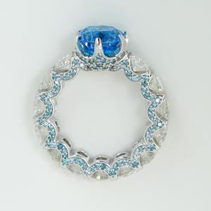 Anillos de boda de diamantes totalmente helados con certificado IGI de lujo Vintage para mujer, 10K, 14K, Oro Sólido D VVS, compromiso de corte brillante de 3CT - Product Image 1