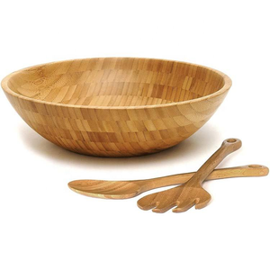 Bol à pâte rond en bois d'acacia 9x4x3 pouces, profond, pour bougie, décoration intérieure, baguette, prêt à l'emploi, poli, décoration en bois classique - Product Image 2