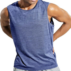 Débardeurs de course sans manches côtelés personnalisés OEM Gilet serré pour homme Sport Gym Fitness Muscle Men Débardeur côtelé - Product Image 1