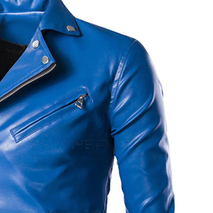Nueva chaqueta de cuero Proelite de alta calidad para hombre, diseño de moda de alta calidad para hombre, motorista negro Cafe Racer - Product Image 6