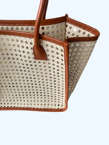 กระเป๋าโท้ทสำหรับใส่ไปทะเลสำหรับผู้หญิงกระเป๋าสะพายไหล่ผ้าคอตตอนมีหูจับสองเส้นทำจากเวียดนาม - Product Image 6