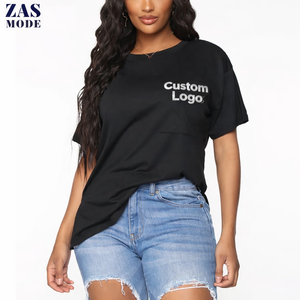 Camiseta de Cuello Redondo Color Lavanda para Mujer, Algodón Suave, Estilo Americano y Británico, Top Minimalista, Transpirable, Ecológico, Corte Regular, Informal y Bonito - Product Image 1